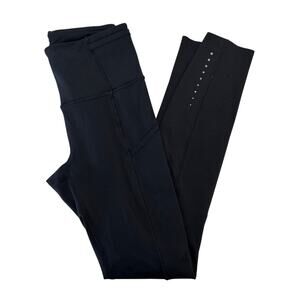 Lululemon Speed Up Tight 25” Black, Size 2, Reflective, Side Pockets